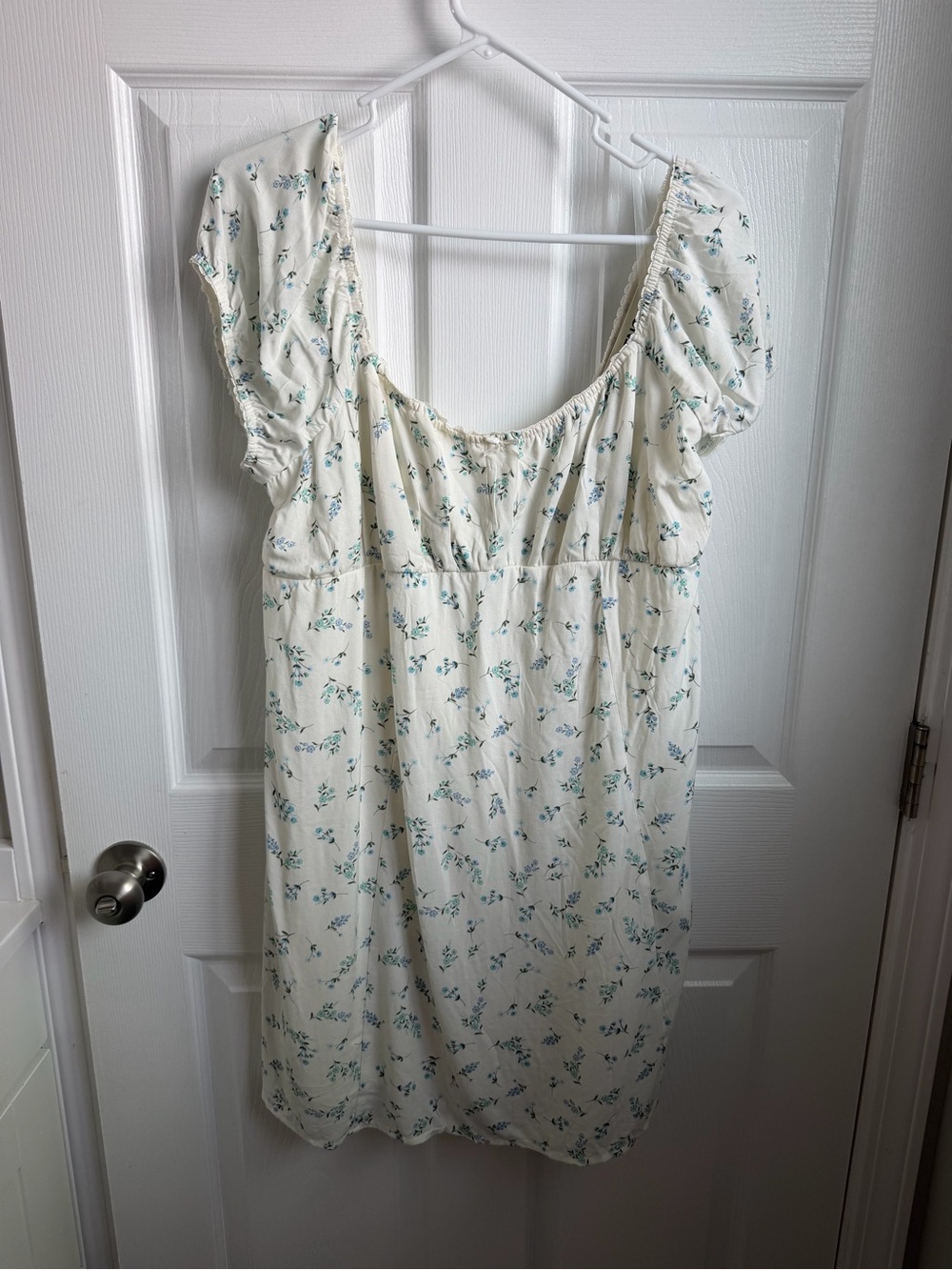 No Boundaries Cream Midi Dress with Floral Print